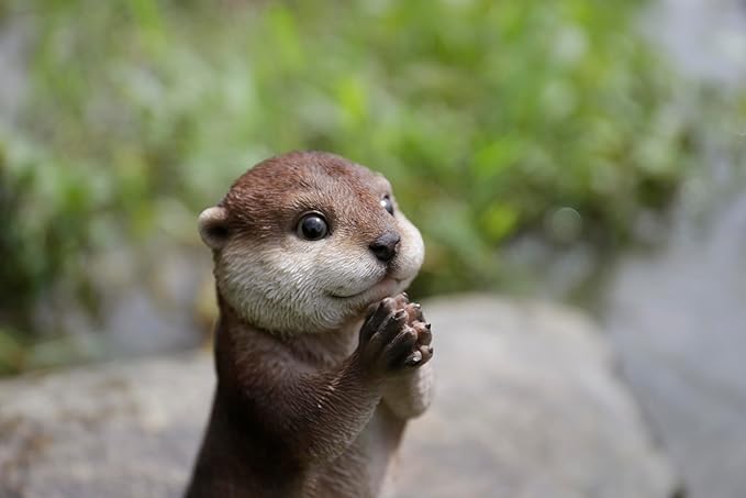 Otter Praying Statue