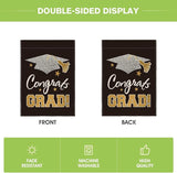 AVOIN colorlife Diploma Cap Congrats Grad Garden Flag 12x18 Inch Double Sided, Class Of 2026 Graduation Yard Outdoor Decoration
