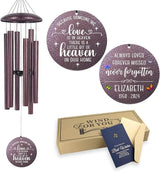 ASTARIN 32 inch Wind Chimes for Loss of Loved One, Butterfly Wind Chime for Loss of Lover, Dad Memorial Gifts for Loss, Sympathy Gifts for Loss of Loved One, Yard Patio Decoration,Produced in USA