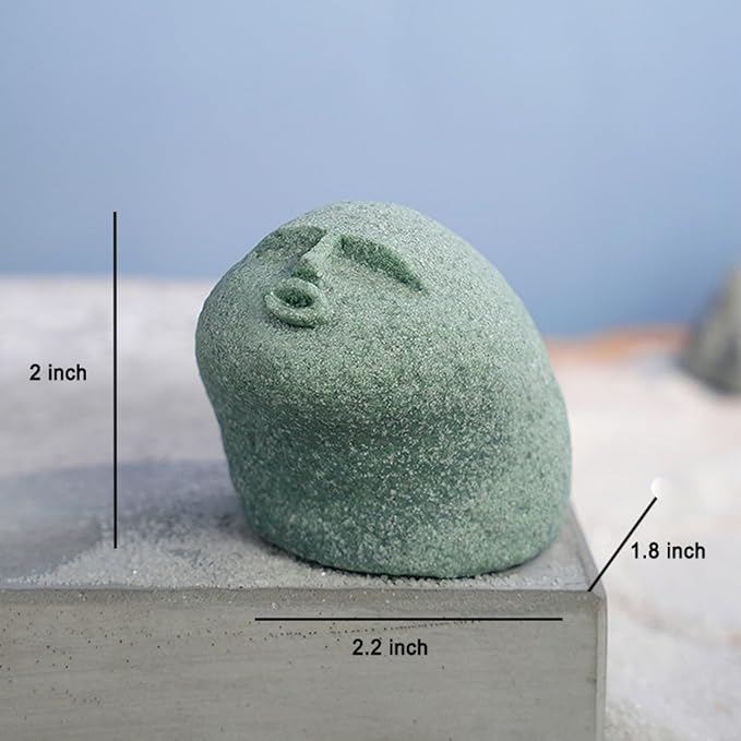 Cute Stone Primitive Man Figurine: Funny Stoneman Statue for Outdoor Decor, Carving Face Garden Home Decoration Fish Tank Ornament - Stone Man D