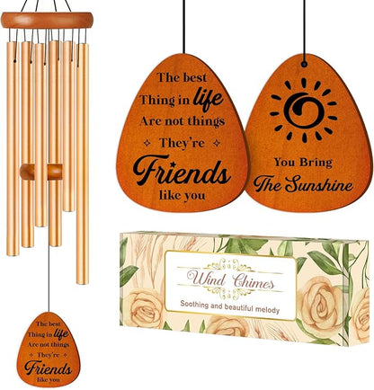 Friendship Gifts for Women, 36'' Friends Wind Chimes, Best Friend Birthday Gifts for Women, Bestie, Soul Sister, Christmas Galentine Gift Idea for Bestfriend BFF Long Distance Friendship