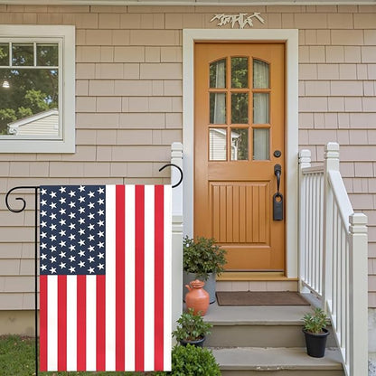 American Flag Garden Flag Patriotic Yard Flags for Everyday and Holiday Celebration Durable for Independence Day Memorial Day Veterans Day 4th of July or All Year Long House Banner 12x18 Inch