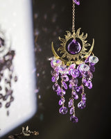 Prism Window Suncatcher Hanging Indoor Celestial Crystal Moon and Sun Catchers Rainbow Maker