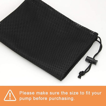 Coolrunner Pump Barrier - 12" x 15.7" Pond Filter Mesh Bag for Biological Filters (Black)