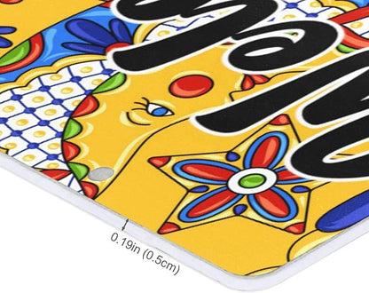 Kigai Welcome Sign Mexican Talavera Front Door Sign, Waterproof Wall Hanging Plaque for Housewarming, Farmhouse Porch Yard Garden Home Decor, 11 x 6 Inch
