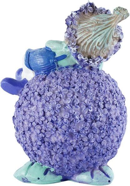 Charming Boy and Girl Garden Figurines Lavender Themed Decor Statues Spring Summer Resin Figures for Outdoor Patio Lawn Yard Art Decoration