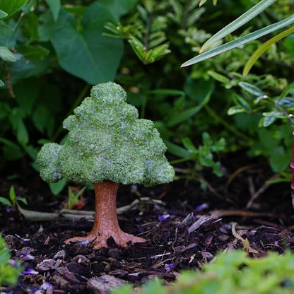 Top Collection Miniature Fairy Garden & Terrarium Mini Leafy Tree Decor with Pick, Small