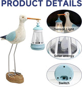 Solar Seagull Statues for Garden and Home Decor,Funny Garden Decor Beach,Pool,Patio,Lawn,Yard,Porch,Perfect Garden Gift