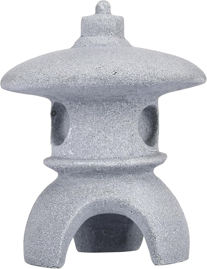 I-MART Pagoda Garden Statue, 3.5 Inch Mini Japanese Garden Decor, Small Stone Pagoda for Bonsai Decorative Accessories, Zen Garden Decor, Asian Miniature Statue for Terrarium Micro Landscape