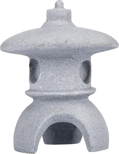 I-MART Pagoda Garden Statue, 3.5 Inch Mini Japanese Garden Decor, Small Stone Pagoda for Bonsai Decorative Accessories, Zen Garden Decor, Asian Miniature Statue for Terrarium Micro Landscape