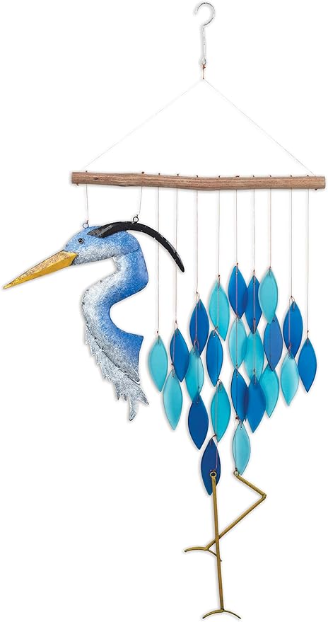 Sunset Vista Designs Wind Chimes - Heron Wind Chime, 32.75" Long