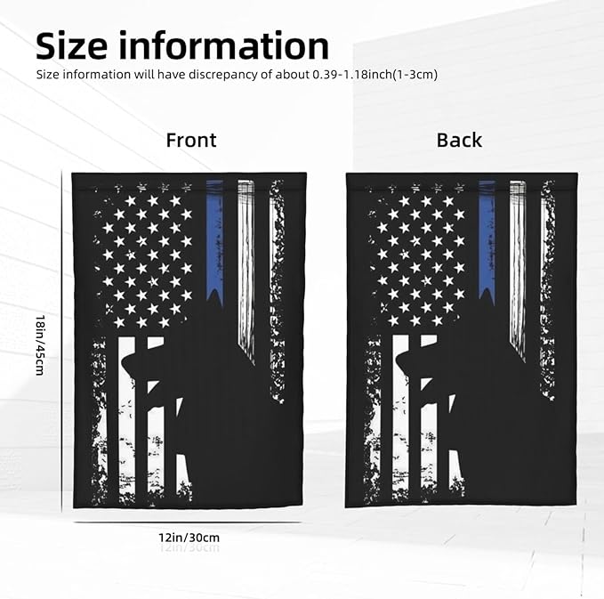 American Police Dog Garden Flag Police K9 Flag Double Sided Vertical 12×18 Inch Banners Double Sided For Lawn Patio Yard Garden Home Outdoor Decor -2