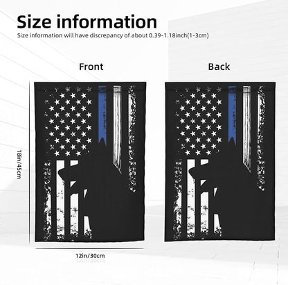 American Police Dog Garden Flag Police K9 Flag Double Sided Vertical 12×18 Inch Banners Double Sided For Lawn Patio Yard Garden Home Outdoor Decor -2