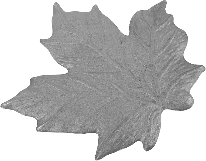 YARNOW 1.35kg Garden Decorative Maple Stepping Stone Elegant Outdoor Walkway Paver for Pathways and Yards Cast Iron Design Garden Ornament