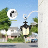 BOLITE Plant Hangers Outdoor Indoor, 8 Inch Wall Plant Hooks, Metal Bird Feeder Hanger for Hummingbird Feeders, Planters, Lanterns, Wind Chimes, Home Decor, 2 Pack, White, Gifts for Women Men