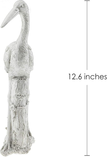Bird Resin Garden Statue | Outdoor Indoor Figurine Gift Decoration for Home Décor, Patio, Yard, and Garden