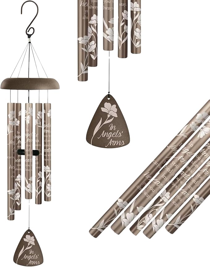 Carson 30" 'Angels' Arms' Memorial Wind Chime- Garden/Patio/Porch Outdoor Decor