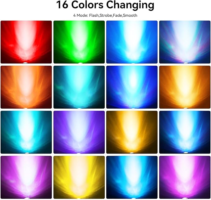 Colored Pond Lights with Timer, RGB Fountain Lights IP68 Waterproof, Underwater LED Dimmable Outdoor Light for Fish Tank Pond Fountain Garden Landscape, 2 in Set