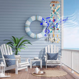 Jangostor Seashell Wind Chimes Multi Color Handmade Wind Chimes, for Garden Bar Store Hanging Ornament Home Decor Beach Decoration Party Gift (6.7 x 29 Inches)