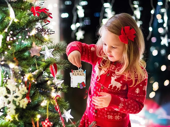 Game Night Christmas Ornament, Board Game Ornament Gift Idea, Stocking Stuffer Easily Personalized at Home - Arrives in Gift Box