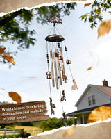 Dachshund Dog Wind Chimes Outdoor Decor Dachshund Dog Birthday Gifts for Women Mom Sister 34 Inch Aluminum Windchimes for Outside Porch, Garden, Yard Decoration