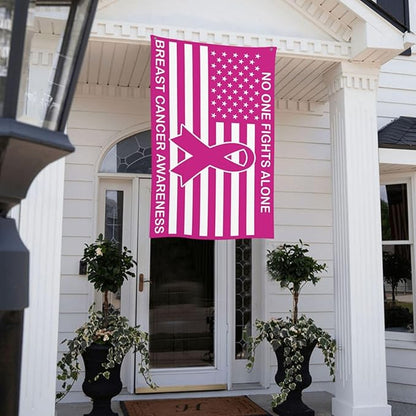 Breast Cancer Awareness Flag 3x5 Ft Outdoor Indoor With Grommet Pink Ribbons Garden Yard Banner Decorative Sign