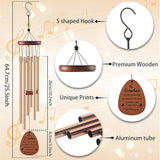 Grandma Gifts Wind Chimes - Grandma Birthday Christmas Mothers Day Retirement Gifts Ideas, Grandmother Wind Chime Presents from Granddaughter Grandson Grandkids