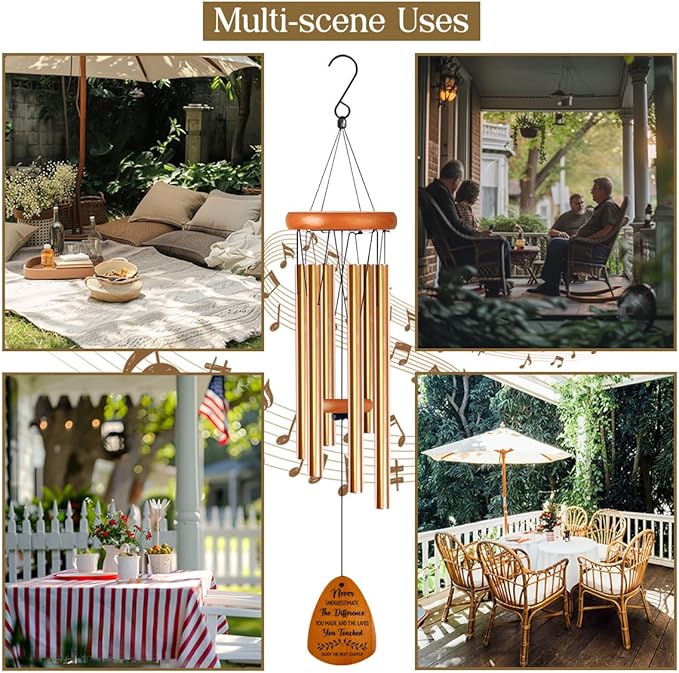 Farewell Gifts for Coworkers Moving Away Gifts for Friends Goodbye Gifts for Coworkers Going Away Gifts for Coworkers Women Retirement Gifts for Women Men Next Chapter Wind Chimes