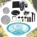 DDcafor Solar Water Fountain Pumps Hanging Bird Bath Fountain Solar Powered Cascading Bird Bath Water Fountain 3 Tier Bird Bath Solar Pump for Fountain