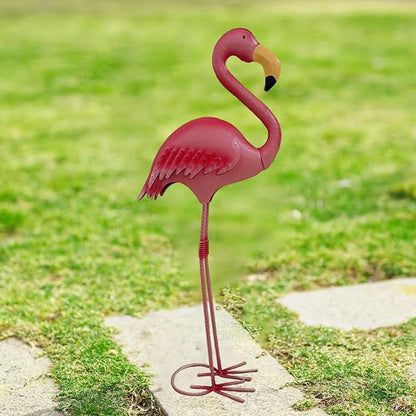 Garden Statue, Animal Figure, Sculpture, Crafts, Multifunctional Landscape Ornament, Metal for The Garden of, Height 50.5 cm