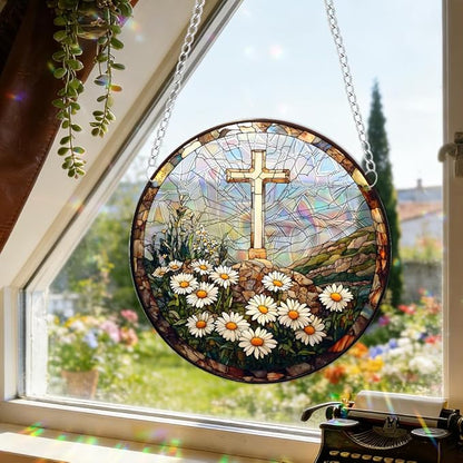 Sun Catchers Indoor Window, Acrylic Rainbow Suncatcher Window Hanging Decoration for Living Room Bedroom Summer Home Balcony Ornaments Decoration (SC2201)