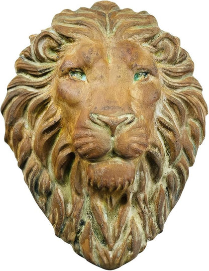 AUTUMN Lion's Head Garden Decor Mold, Concrete Cement Plaque Mold, Lion's Face Form for Garden Figure, DIY Outdoor Décor