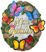 OrnamentallyYou Elegant Resin Stepping Stone, Outdoor Garden Pathway Decoration (Garden with Butterflies Stepping Stone, 9.5" Decorative Outdoor Decoration)