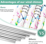 Memorial Gifts Sympathy Wind Chimes - Windchime in Loving Memory of Loved One, Bereavement Gifts for Loss of Mom/Dad, Condolences Grief Remembrance Funeral Grieving, Dragonfly