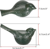 JUXYES Bird Cast Iron Key Hider Outside Spare Door Key Box Outdoor Small Garden Statues Ornament, Bird Indoor Decoration Jewelry Trinkets Box for Key, Ear Studs, Ring, Paper Clip