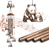 Panda Wind Chimes for Outside, Cute Panda Gifts for Women/Men/Mother/Father, Metal Windchimes for Birthday/Christmas/Thanksgiving, Panda Decor for Patio, Garden,Yard, Home