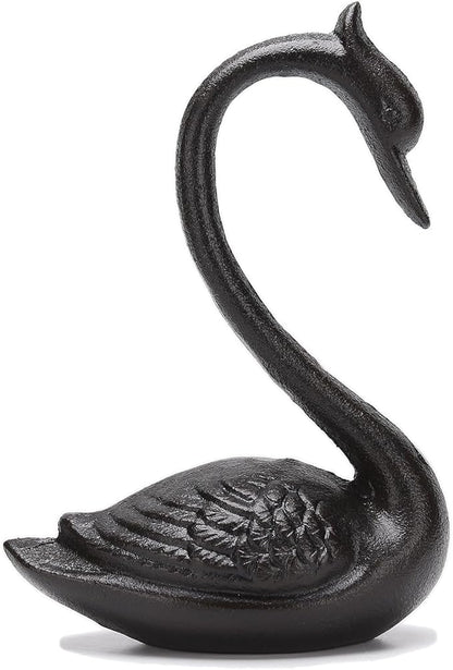BRASSTAR Cast Iron Elegant Swan Garden Home Office Desk Decor Collection Animal Figurine Interior and Exterior Art Decoration TQGJPT528