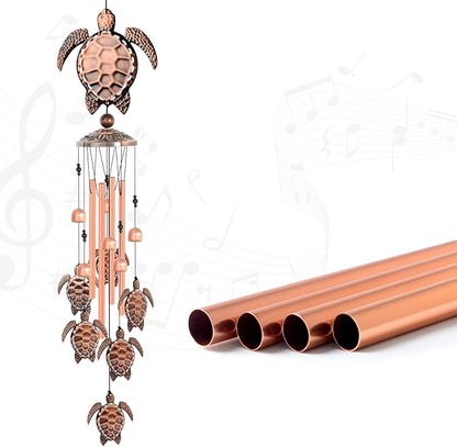 Sea Turtle Wind Chimes, Gifts for Mom Grandma Women, Outdoor Garden Patio Decor, with S Hook Indoor Outdoor Turtles Wind Chime for Outside, Turtles Gifts