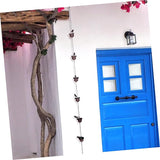 Decorative Metal Rain Chain for Gutters Drainage Elegant Cups Outdoor Garden Decor Resistant Design for Rainwater Diverter