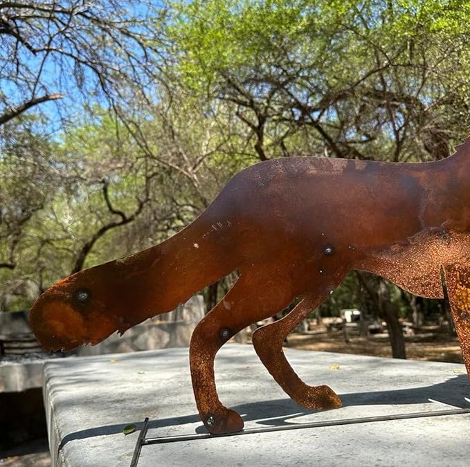 Generic Handmade Metal Rusted Coyote - Garden Decor (Large 26""), Rustic