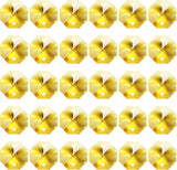 PATIKIL K9 Crystal Octagon Beads 2 Holes Pendants, 60 Pack 14mm Chandelier Prisms Parts Ornaments Hanging Beads for DIY Arts Crafts Decoration, Golden