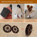Bamboo Water Fountain Outdoor Water Fountain with Pump,Easy Install in Pond Or Garden,Handmade Smooth Natural Split-Resistant Bamboo,50Cm/19.7In