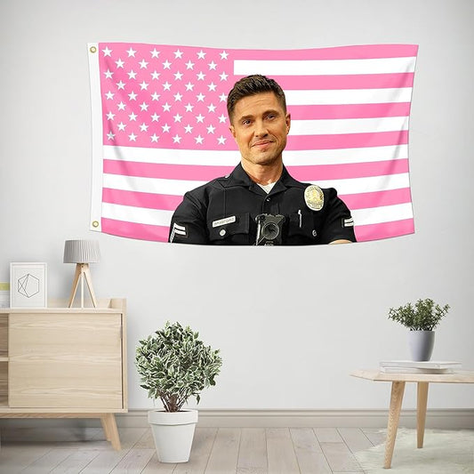 Shmbada Eric Winter Tim Bradford 3x5 Foot Decorative Flag Tapestry with 2 Brass Grommets for Outdoor Indoor, Double Stitched, Wall Hanging Room Decor, College Dorm Porch Outside Decorations