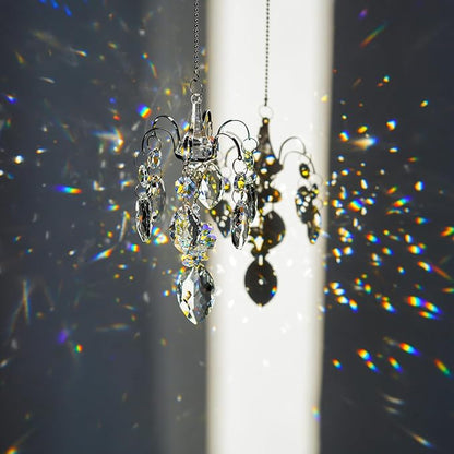 H&D HYALINE & DORA Crystals Horse Eye Prisms Suncatcher Hanging Ornament Rainbow Maker Hanger for Home,Garden Decoration