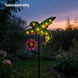 Solar Lights Outdoor Garden Stakes, Waterproof Hummingbird Lights Gifts for Women Mum and Metal Bird Decorative LED Lanterns for Yard, Patio (Hummingbird) (Hummingbird)