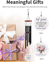 BeauGift Best Friend Birthday Gifts for Women, Wind Chimes Friendship Gifts for Her, Long Distance Wedding Graduation Gift, Home Decor Keepsake for Bestie BFF Friends