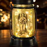 Guardian Angel Gifts for Women/Men Angel Praying Solar Lantern Mom Birthday, Mothers Day, Christmas Gifts,Sympathy Solar Lantern Garden Decoration Outside for Yard, Patio,Backyard,Porch, Torches