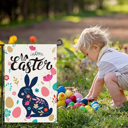 Seasonal Garden Flags Set of 12 Double Sided 12 x 18 Inch, Small Yard Flags for Outside, Christmas Easter Valentine's Day Outdoor Decor, Hello Spring Holiday Garden Decorations for All Seasons