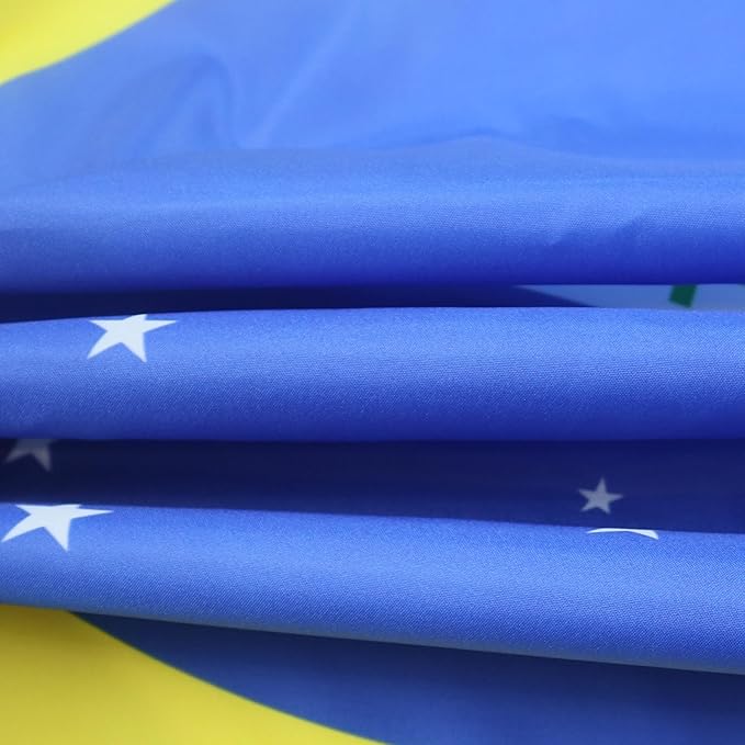 AZ FLAG Brazil Flag 150 x 90 cm with 4 Eyelets for Balcony or Wall