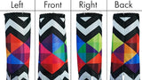 In the Breeze 5270 — Geometric Black & White 40-inch Illusion Windsock — Abstract Decor, Embroidered Details, Fully Printed Tails